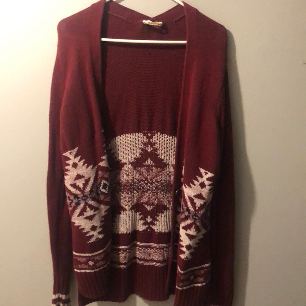Hollister patterned cardigan